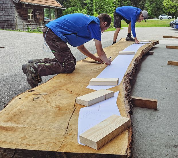 Holz für die Treppe Holz für die Treppe