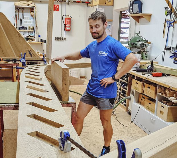 Herstellung der Treppe Herstellung der Treppe